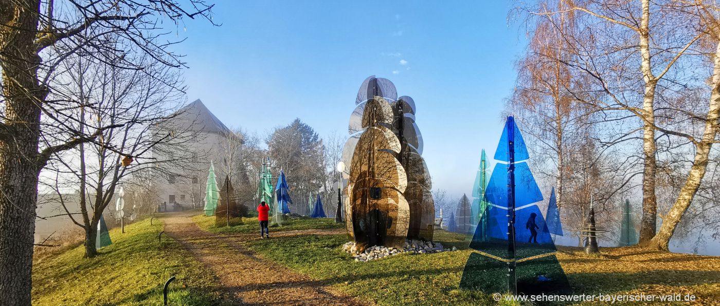 Gläserner Wald in Regen Burgruine Weissenstein Museum